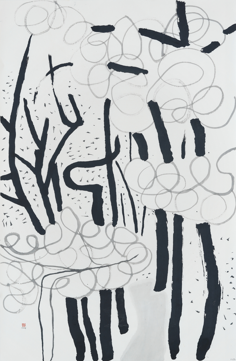 장병언, structure landscape 063, ink_on_paper, painting, 2026